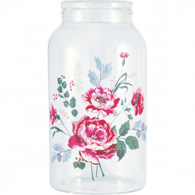 Банка стеклянная Leonora white 2,5 л