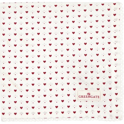 Салфетка Layla petit white 40х40 см