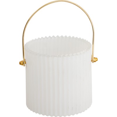 Лампа white small gold handle