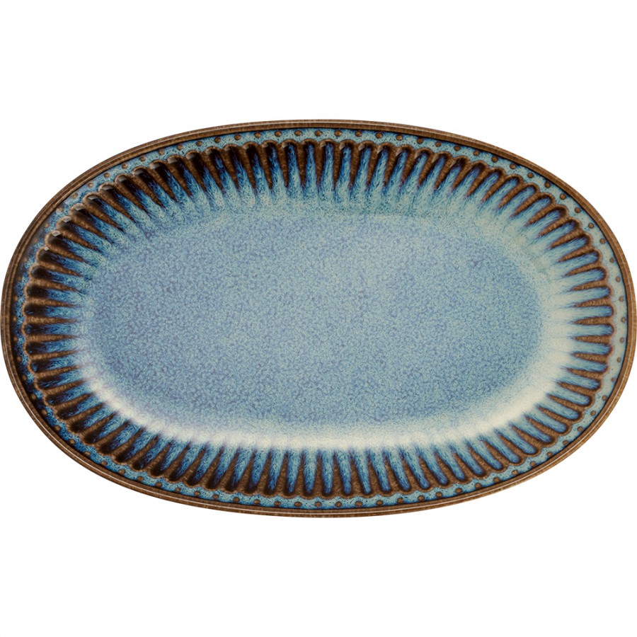 Тарелка для печенья Alice oyster blue