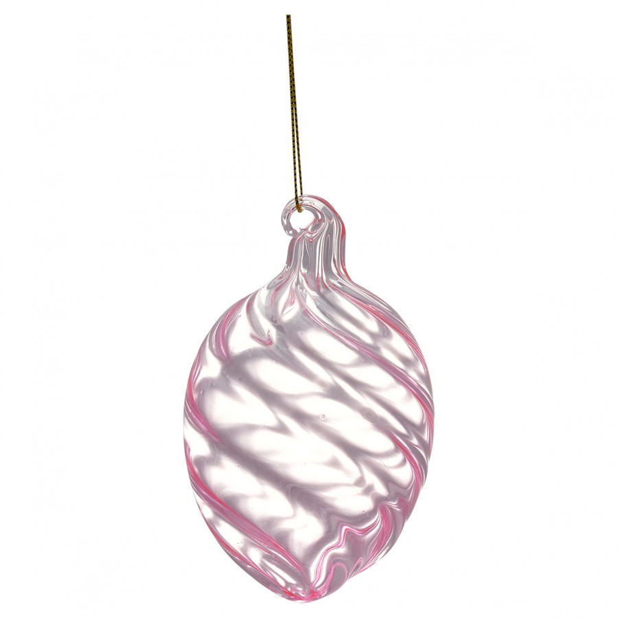 Украшение Egg Swirl wide pale pink