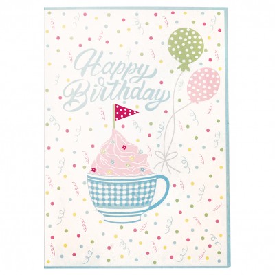 Набор открыток с конвертами Alma birthday white L 6 шт