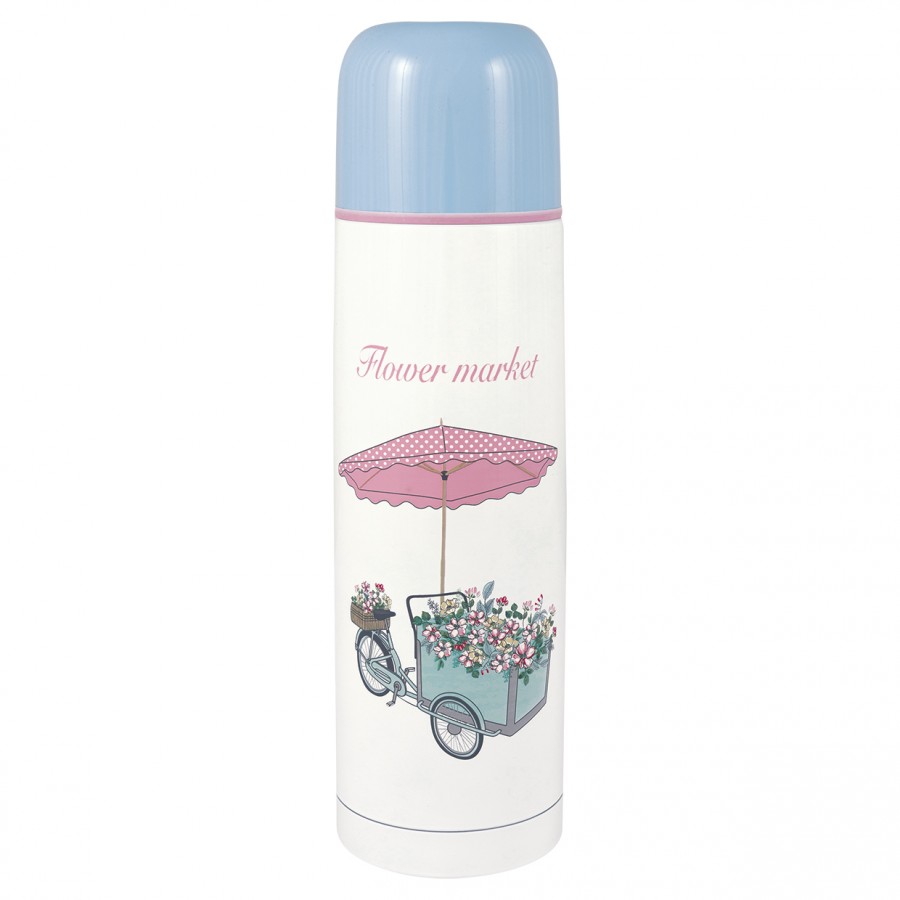 Термос Portia flowers white 800 мл