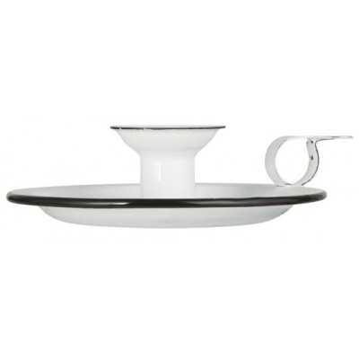 Подсвечник enamel white 14,5 см