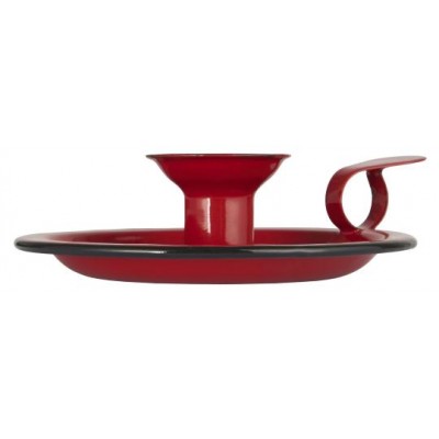 Подсвечник enamel red 14,5 см