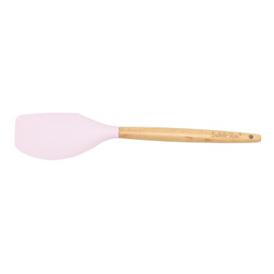 Силиконовый шпатель с деревянной ручкой Pastel pink