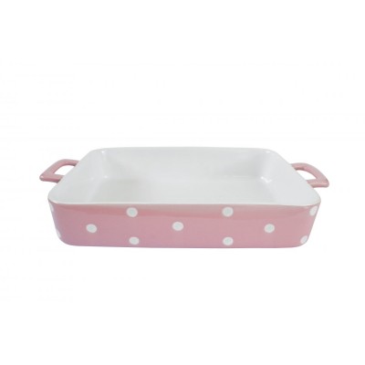 Форма для выпечки Pink large with dots 38,5x23,5x6,5 см