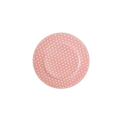 Десертная тарелка dots pink 20 см