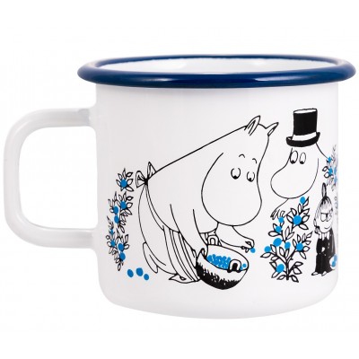 Moomin Кружка эмалированная Черника, 370 мл