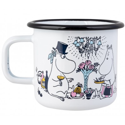 Moomin Кружка эмалированная Свидание white, 370 мл