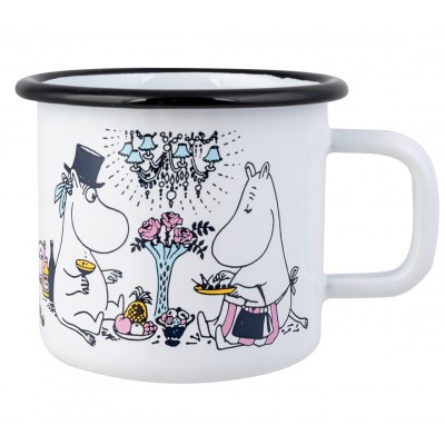 Moomin Кружка эмалированная Свидание white, 370 мл