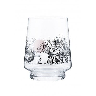 Ваза стеклянная Moomin Originals Просто блуждающий, 20 см