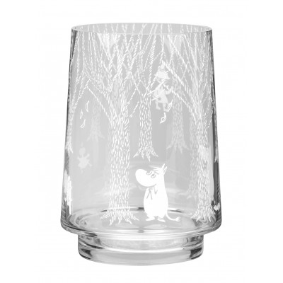 Ваза стеклянная Moomin в Лесу 20 см