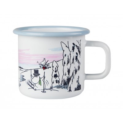 Moomin Кружка эмалированная Зимняя пора, 370 мл (ТОВАР ИЗ АУТЛЕТА)