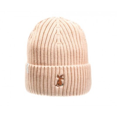 Шапка зимняя для взрослых Moomin Снифф Beige вышивка