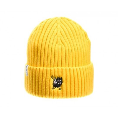 Шапка зимняя для взрослых Moomin Стинки Yellow вышивка