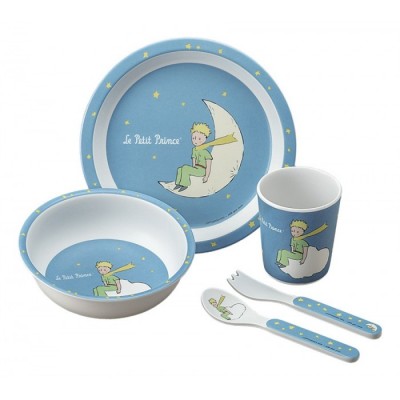 Набор детской посуды из 5 предметов Little Prince Stars Blue