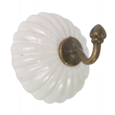 Крюк керамический white