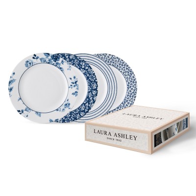 Набор тарелок Laura Ashley Mix Blue 20 см 4 шт