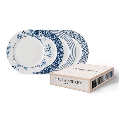 Набор тарелок Laura Ashley Mix Blue 23 см 4 шт