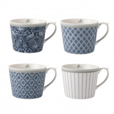 Набор кружек Laura Ashley Blue Tea Collectables  300 мл 4 шт