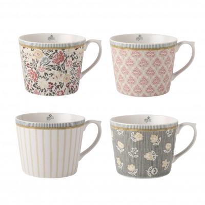 Набор кружек Laura Ashley Yellow Tea Collectables 300 мл 4 шт
