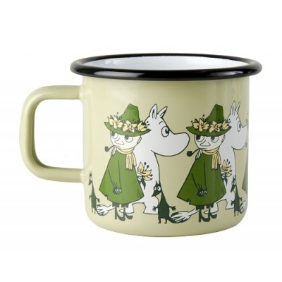 Moomin Кружка эмалированная Moomin Friends, Муми-Тролль и Снусмумрик, 370 мл