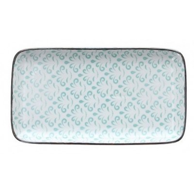 Блюдо сервировочное Portata Delhi Green 21x11,5 см